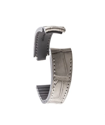 ​Rolex - R Strap premium leather watchstrap - Alligator / crocodile (black, grey, brown, blue, honey, red...) suggérées chez