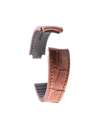 ​Rolex - R Strap premium leather watchstrap - Alligator / crocodile (black, grey, brown, blue, honey, red...) suggérées chez