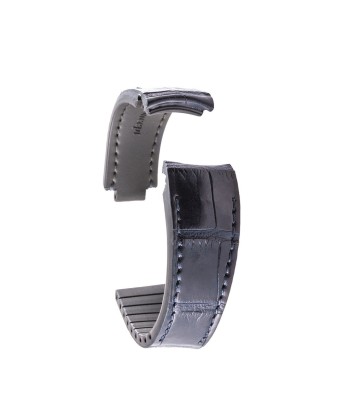 ​Rolex - R Strap premium leather watchstrap - Alligator / crocodile (black, grey, brown, blue, honey, red...) suggérées chez