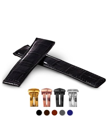 ​Tag Heuer - Leather watch strap - Alligator (black, dark brown, medium brown, grey, blue) Profitez des Offres !