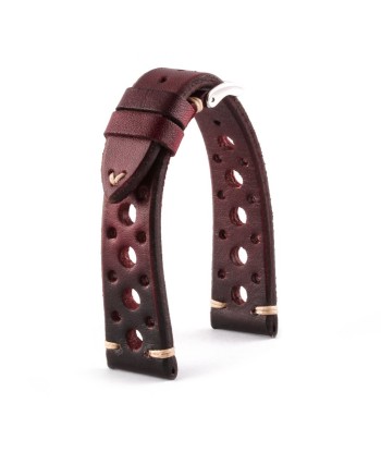 ​Vintage "Racing" strap - High end leather watch band - Calf (black, grey, brown, blue, red, taupe, camo) 2024