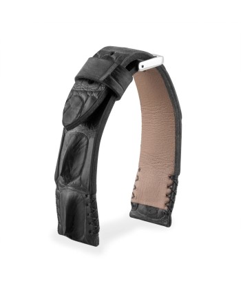 Leather watch strap - Horntail alligator (black, grey, green, blue, brown...) en stock