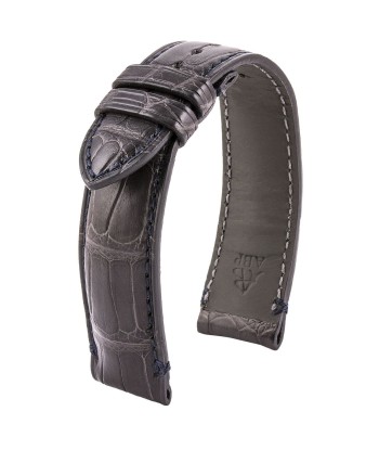 ​Leather watch strap - US Military - Alligator (grey / kaki, grey / navy blue, kaki / black) vous aussi creer 