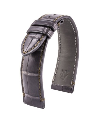 ​Leather watch strap - US Military - Alligator (grey / kaki, grey / navy blue, kaki / black) vous aussi creer 