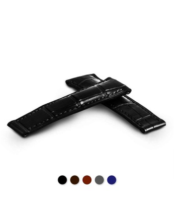 ​Rolex Daytona - Leather watchband - Alligator (black, dark brown, medium brown, grey, blue) Véritable concentré