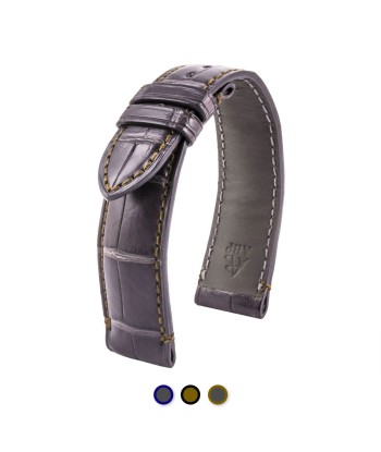 ​Leather watch strap - US Military - Alligator (grey / kaki, grey / navy blue, kaki / black) vous aussi creer 