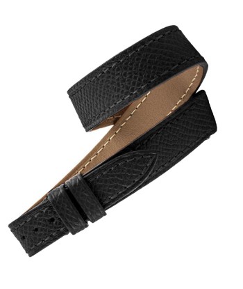 ​Hermès - Double turn leather watch band - Grained calf (black, brown, white, red...) paiement sécurisé