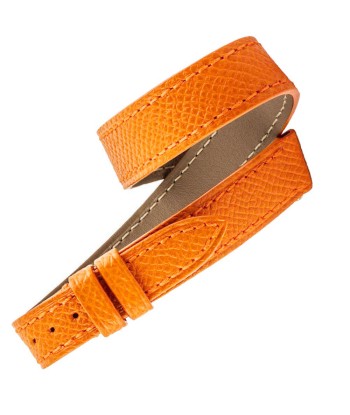 ​Hermès - Double turn leather watch band - Grained calf (black, brown, white, red...) paiement sécurisé