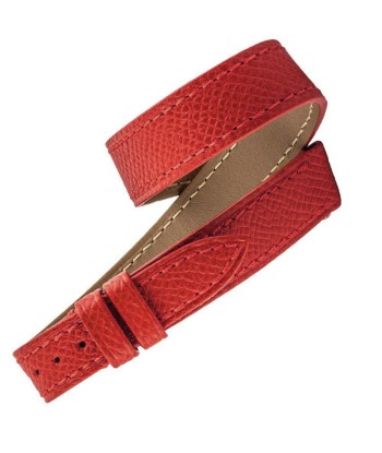 ​Hermès - Double turn leather watch band - Grained calf (black, brown, white, red...) paiement sécurisé