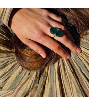 Bague SHANGA Onyx Vert le concept de la Pate a emporter 