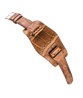 ​Bund vintage strap - Leather watch strap - Alligator (black, brown, green, kaki, purple) du meilleur 