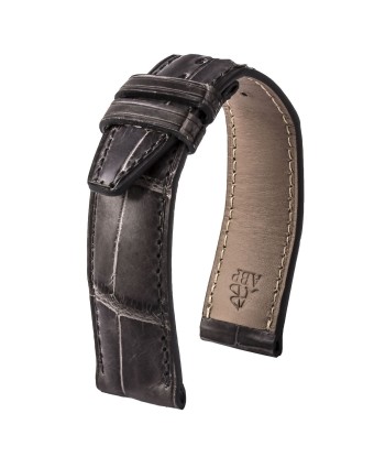 ​IWC Portuguese - Leather watch band - Special tanning waxed alligator (black, grey, brown) Découvrez la collection