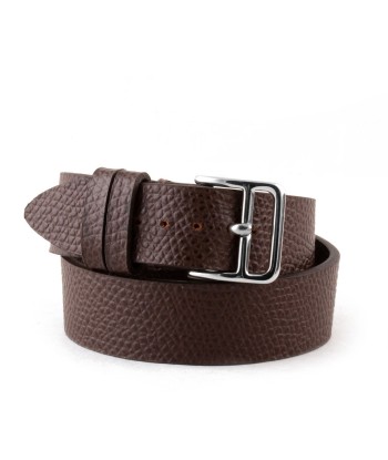 Hermès style ornamental strap - Grained calf (black, brown, white, red...) Les magasins à Paris