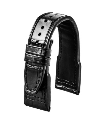 ​IWC Big Pilot - Leather watch band - Alligator (black, dark brown, medium brown, gris, bleu) chez Cornerstreet bien 