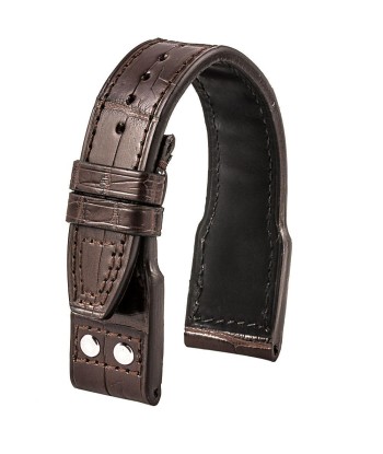 ​IWC Big Pilot - Leather watch band with rivets - Alligator (black, brown, grey, blue) Economisez 