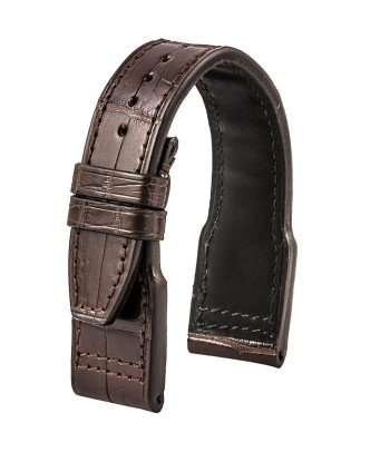 ​IWC Big Pilot - Leather watch band - Alligator (black, dark brown, medium brown, gris, bleu) chez Cornerstreet bien 