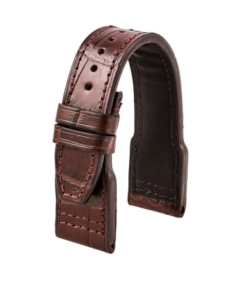 ​IWC Big Pilot - Leather watch band - Alligator (black, dark brown, medium brown, gris, bleu) chez Cornerstreet bien 