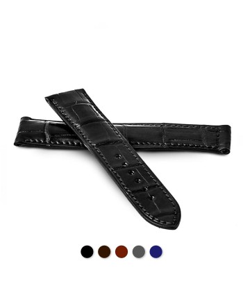 Omega - Leather watchband - Alligator (black, brown, grey, blue) paiement sécurisé