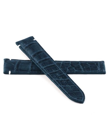 ​Omega Seamaster - Leather watch band - Alligator (black / red, black / orange, blue / white) Paris Déstockage Promo