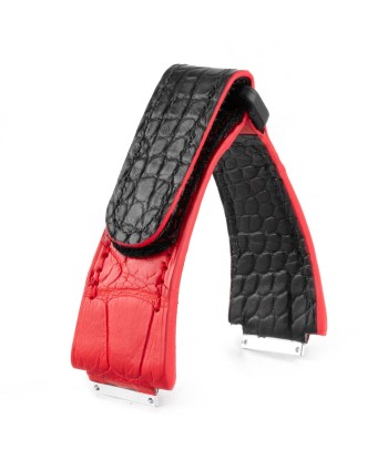 ​Richard Mille - Velcro leather watch strap - Alligator (black, brown, green, orange, grey, red) suggérées chez