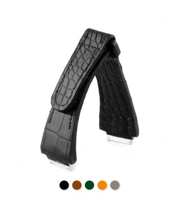 ​Richard Mille - Velcro leather watch strap - Alligator (black, brown, green, orange, grey, red) suggérées chez