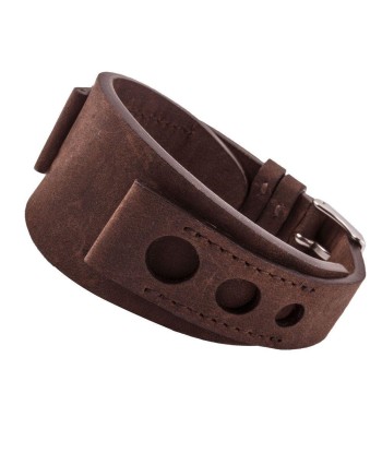 ​Bund vintage "racing" - Leather watch band - Calf (black, brown) outlet