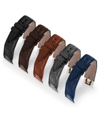 ​Open ended - Leather watch band - Alligator (black, brown, grey, blue) Comment ça marche