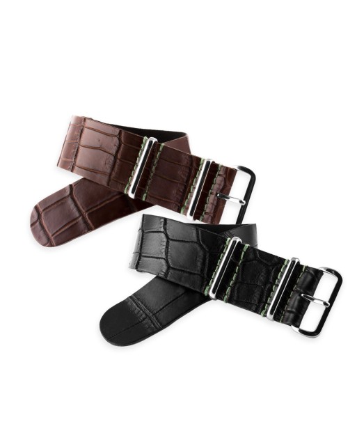 ​Panerai Luminor - Nato watch band - Alligator (black, brown) Les êtres humains sont 