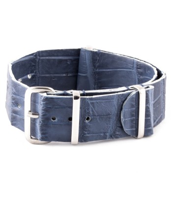 ​Leather 100% Wild nato strap - Wild alligator (black, brown, blue, grey...) les ligaments