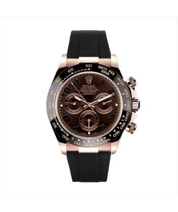 Rolex - Rubber B strap for rose gold Daytona on Leather watch band Livraison rapide