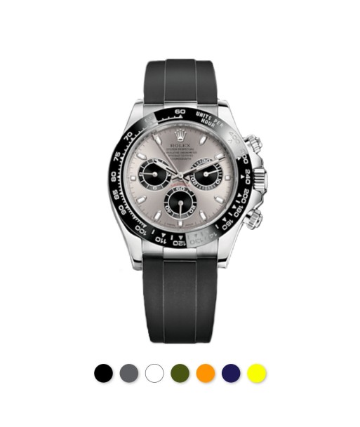 Rolex - Rubber B strap for Daytona on Oysterflex Bracelet - SwimSkin® Alligator & Ballistic​ le des métaux précieux