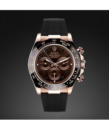 Rolex - Rubber B strap for rose gold Daytona on Leather watch band Livraison rapide