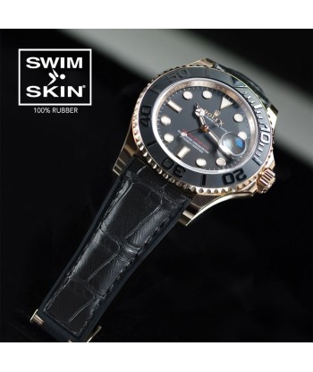 Rolex - Rubber B strap for Yachtmaster on Oysterflex Bracelet - SwimSkin® Alligator & Ballistic​ les ligaments