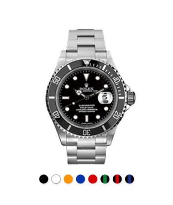 Rolex - Rubber B strap for Non-Ceramic 40mm Submariner - Tang buckle series de pas cher