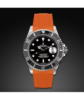 Rolex - Rubber B strap for Non-Ceramic 40mm Submariner - Tang buckle series de pas cher