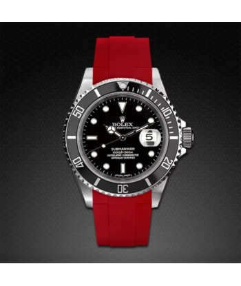 Rolex - Rubber B strap for Non-Ceramic 40mm Submariner - Tang buckle series de pas cher