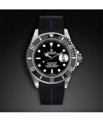 Rolex - Rubber B strap for Non-Ceramic 40mm Submariner - Tang buckle series de pas cher