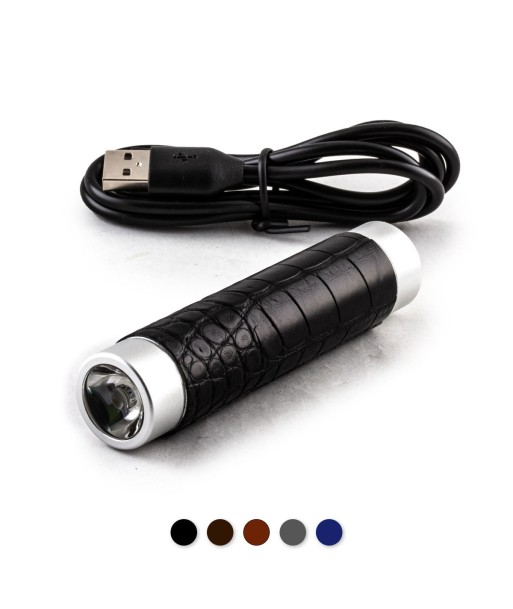 Mini external battery & flashlights - Alligator - Universal charger iPhone, Samsung, smartphone, tablet ... (black, brown, gray) pas cher