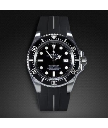 Rolex - Rubber B strap for Deepsea 116660 - Flared Tang Series la livraison gratuite