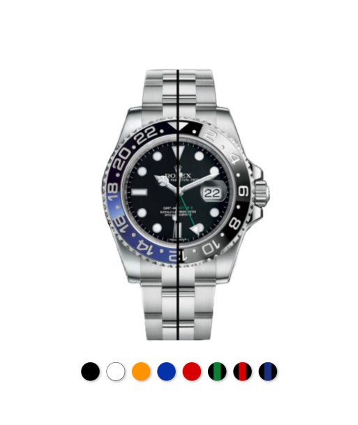 Rolex - Rubber B strap for GMT Master II CERAMIC - Tang Buckle Series Comparez et commandez 