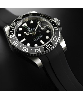 Rolex - Rubber B strap for GMT Master II CERAMIC - Tang Buckle Series Comparez et commandez 