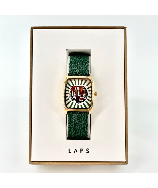 Montre BENGALLE Vert Bracelet Perlon Vert Jusqu'à 80% De Réduction