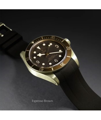 Tudor - Rubber B strap for Black Bay Bronze 43mm - Tang Buckle Series pas cher