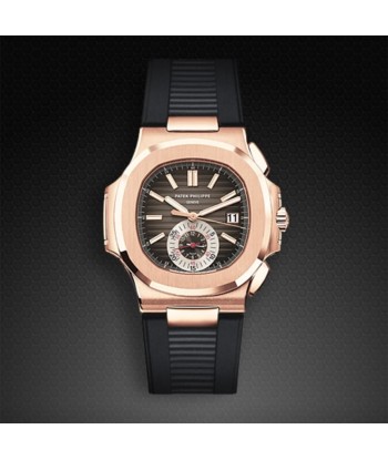 Patek Philippe - Rubber B strap for Nautilus 5980 RG de pas cher