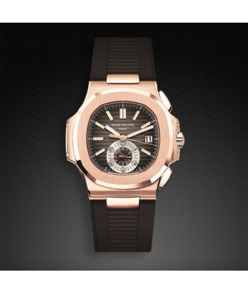 Patek Philippe - Rubber B strap for Nautilus 5980 RG de pas cher