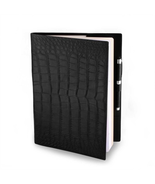 Leather diary cover - Alligator en stock