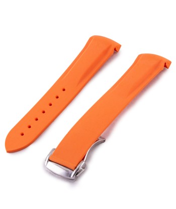 Omega Speedmaster / Seamaster - Integrated Rubber watch band (black, orange) Jusqu'à 80% De Réduction