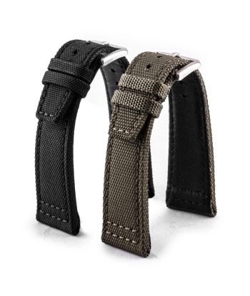 IWC Pilot - Cordura Type fabric watch strap (black, kaki) Economisez 