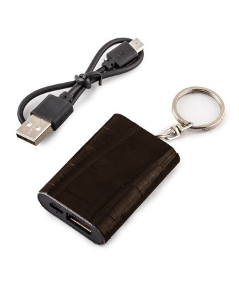 Mini Powerbank / External battery keychain - Alligator - Universal charger iPhone, Samsung, smartphone, tablet ... (black, brown, blue, gray) prix