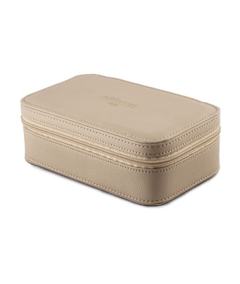 Watch and jewelry box "Milady" - Travel case for 1 watches - Beige / Black offre 